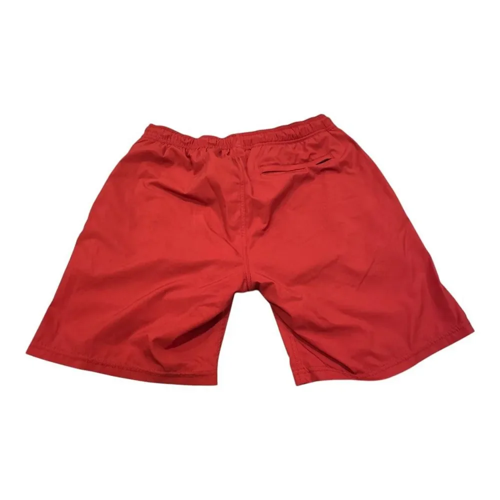 Toes on‎ the Nose Shorts Mens M Medium Cardinal Red Beach Volley Inner Lined
